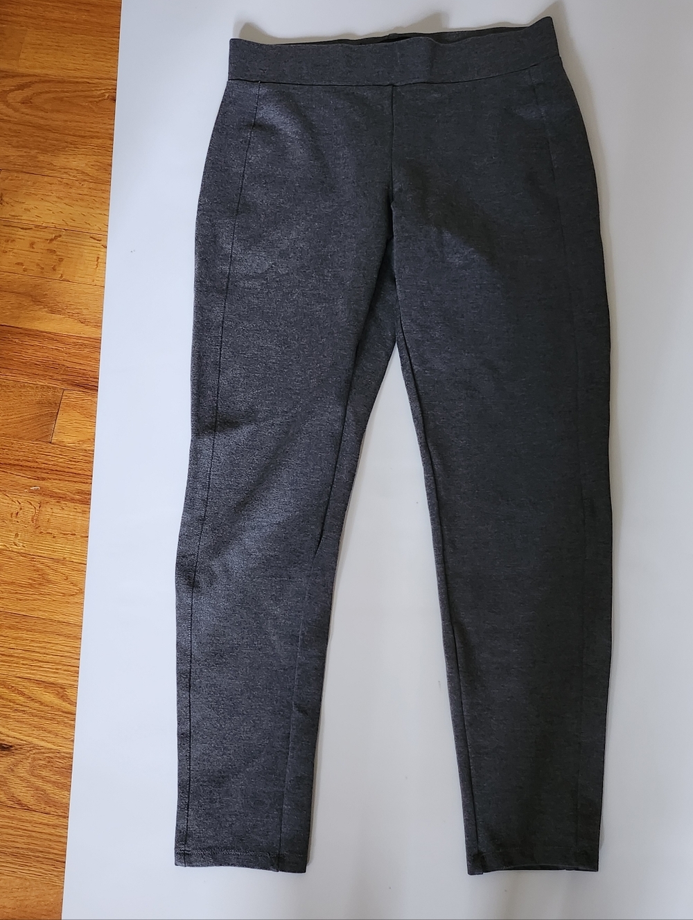 Charcoal Gray Stretch Ponte Pants